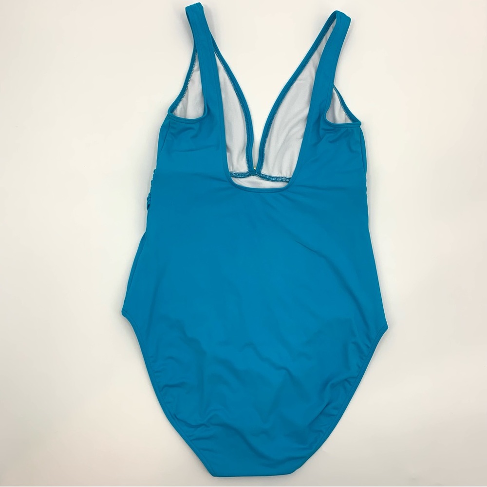 LAUREN Ralph Lauren Turquoise One Piece Swimsuit | Size 14 - Picture 5 of 8